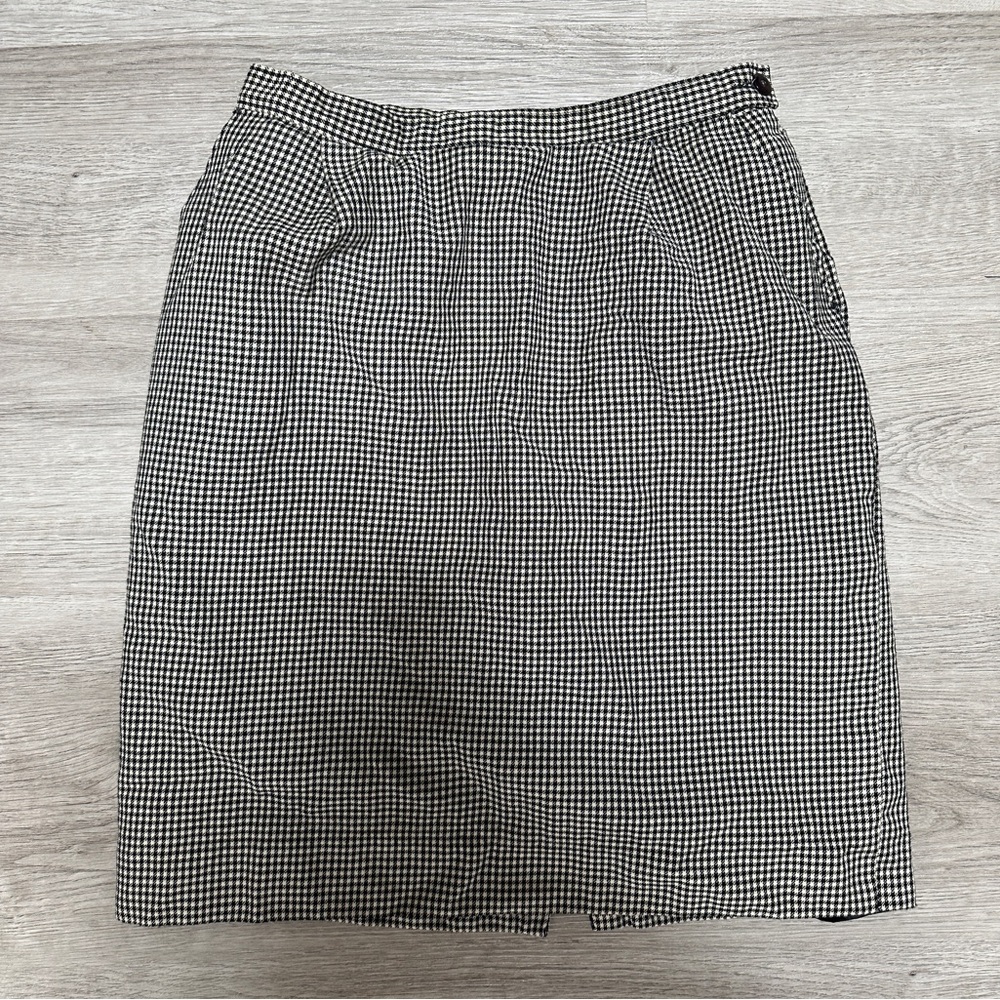 Vintage 100% Pendleton Gingham Skirt (Sz 12 Petite)